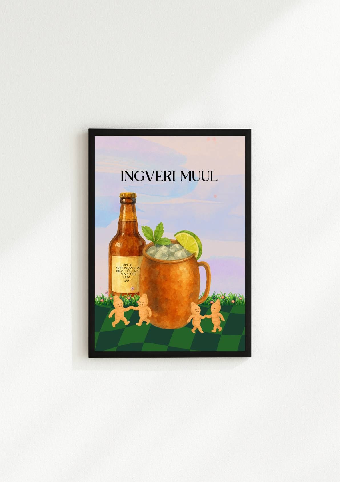 Ingveri Muul kokteiliposter