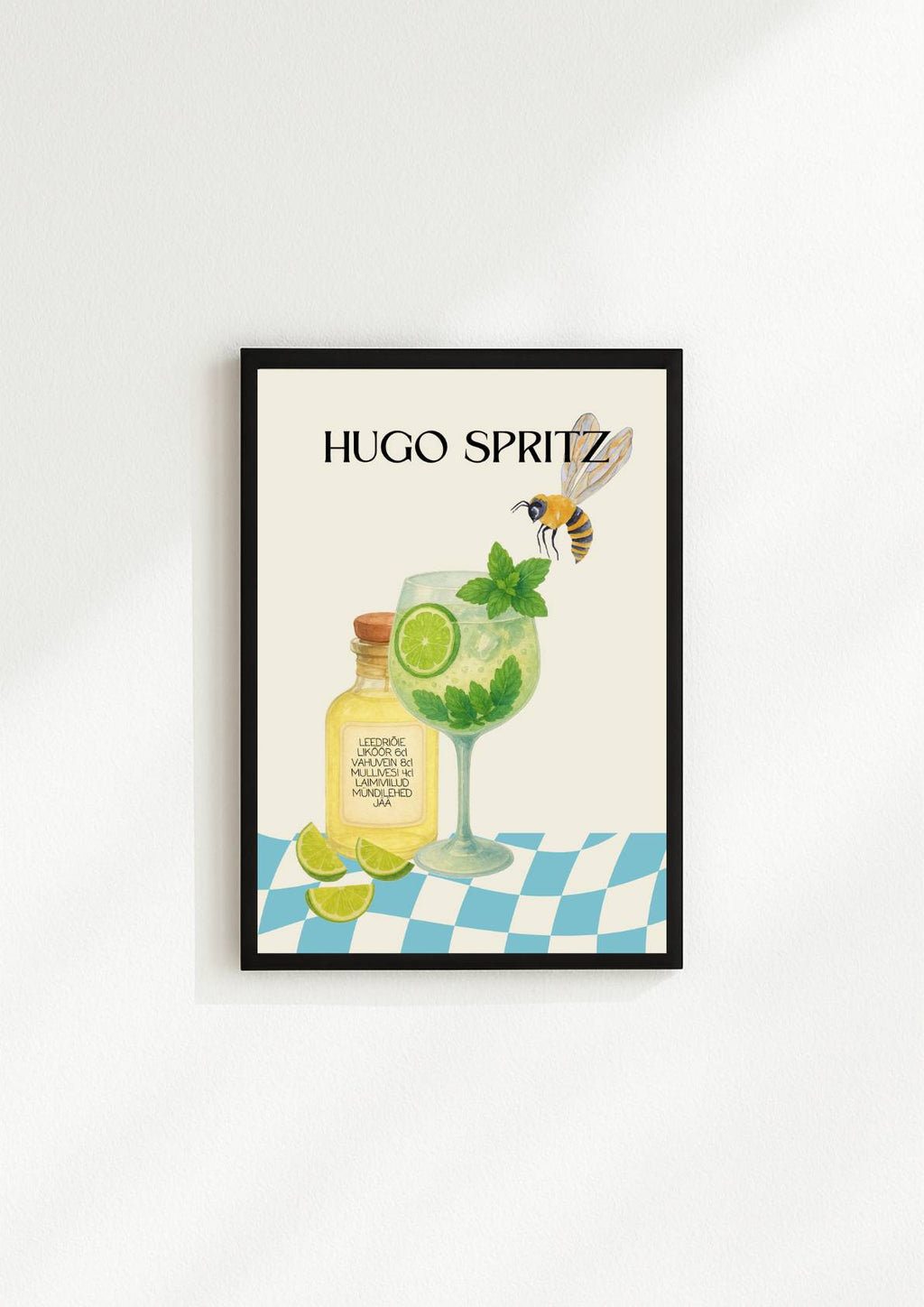 Hugo Spritz kokteiliposter