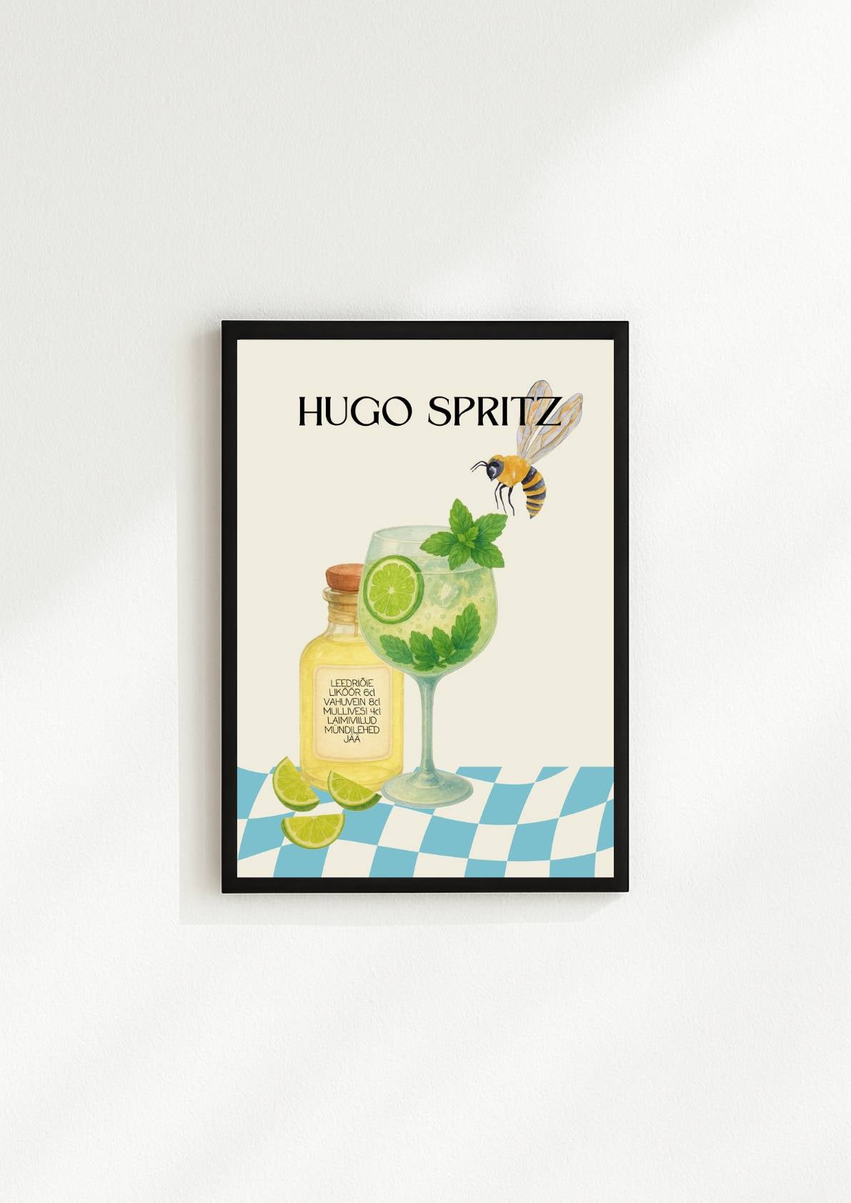 Hugo Spritz kokteiliposter