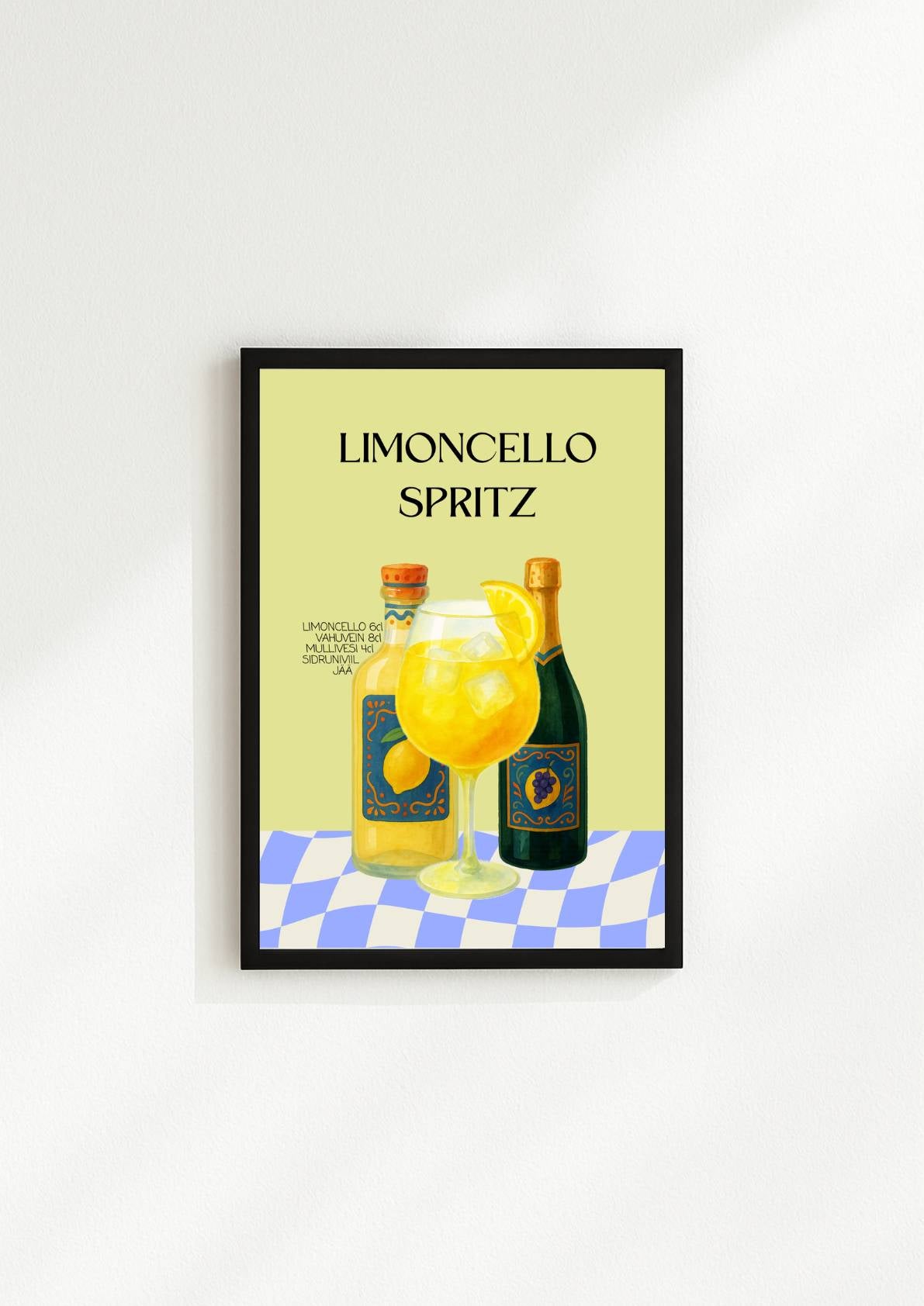 Limoncello Spritz kokteiliposter