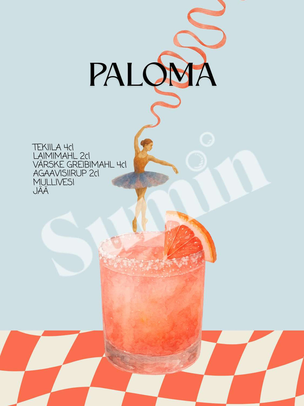 Paloma kokteiliposter (trükifail)