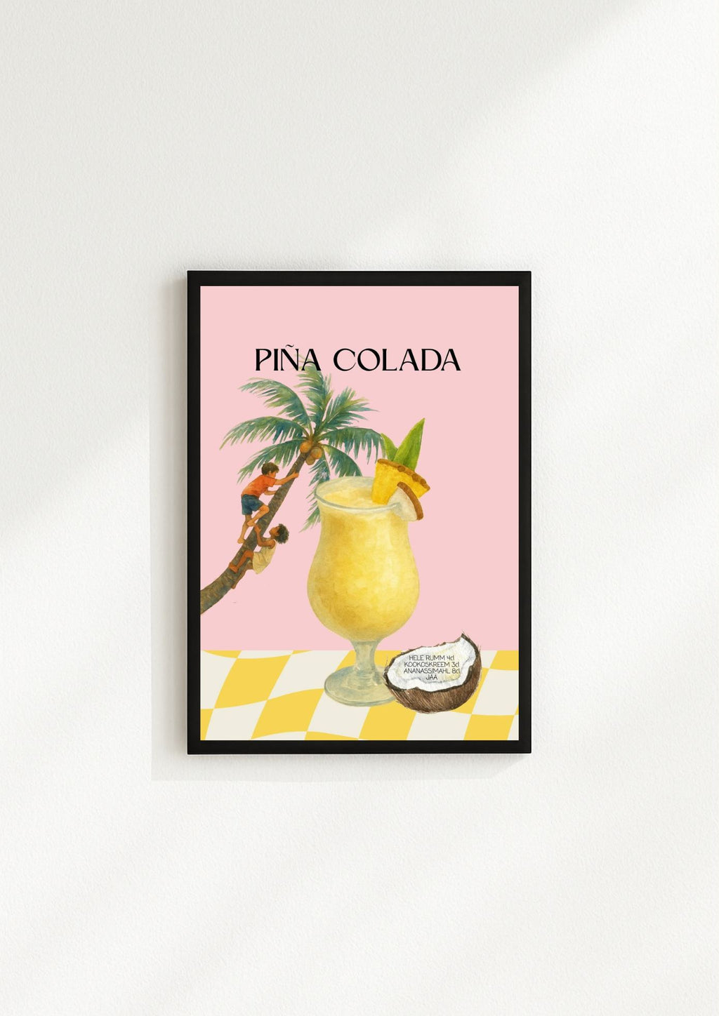 Uus! Pina Colada kokteiliposter (trükifail)