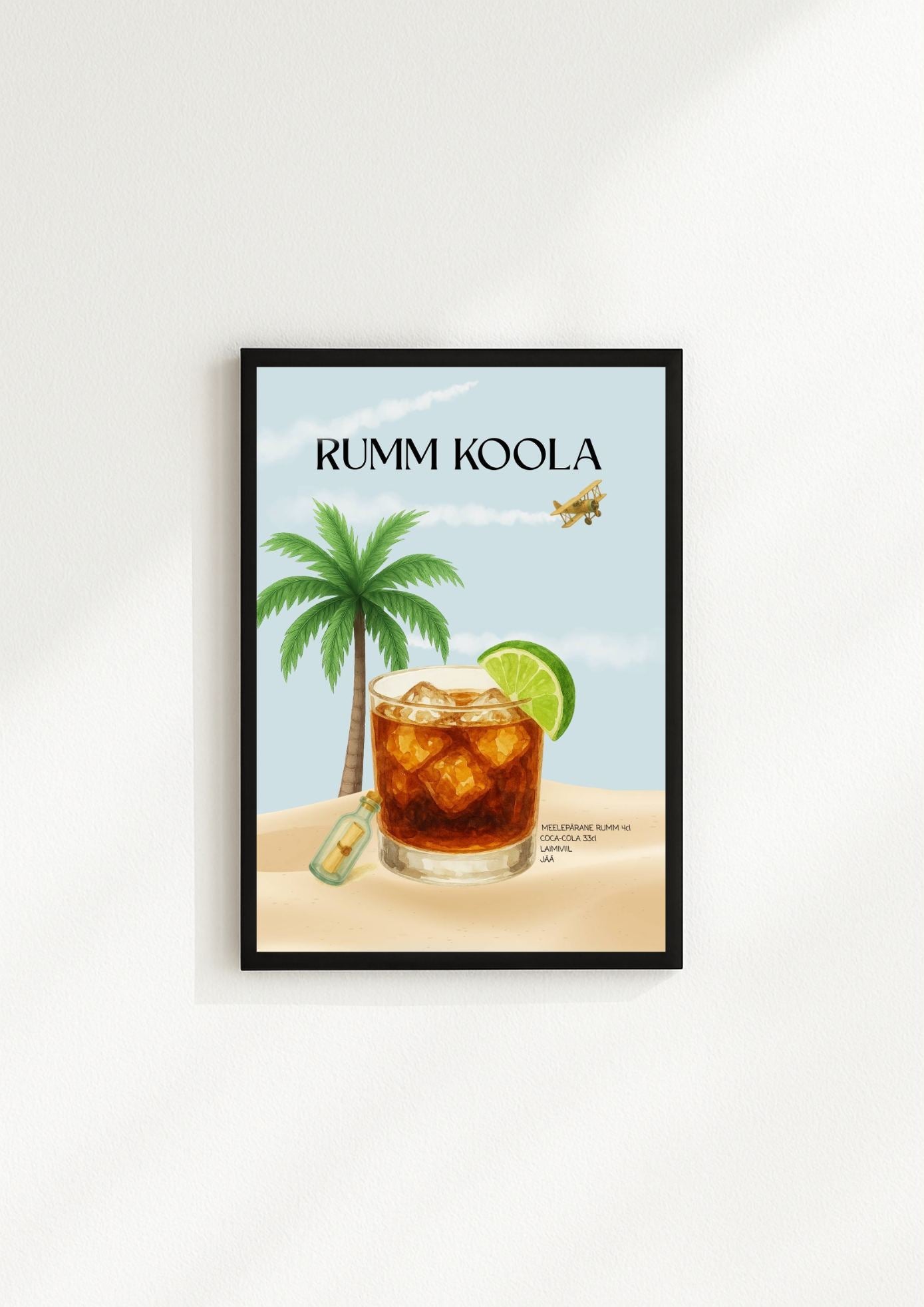 Uus! Rumm Koola kokteiliposter (trükifail)