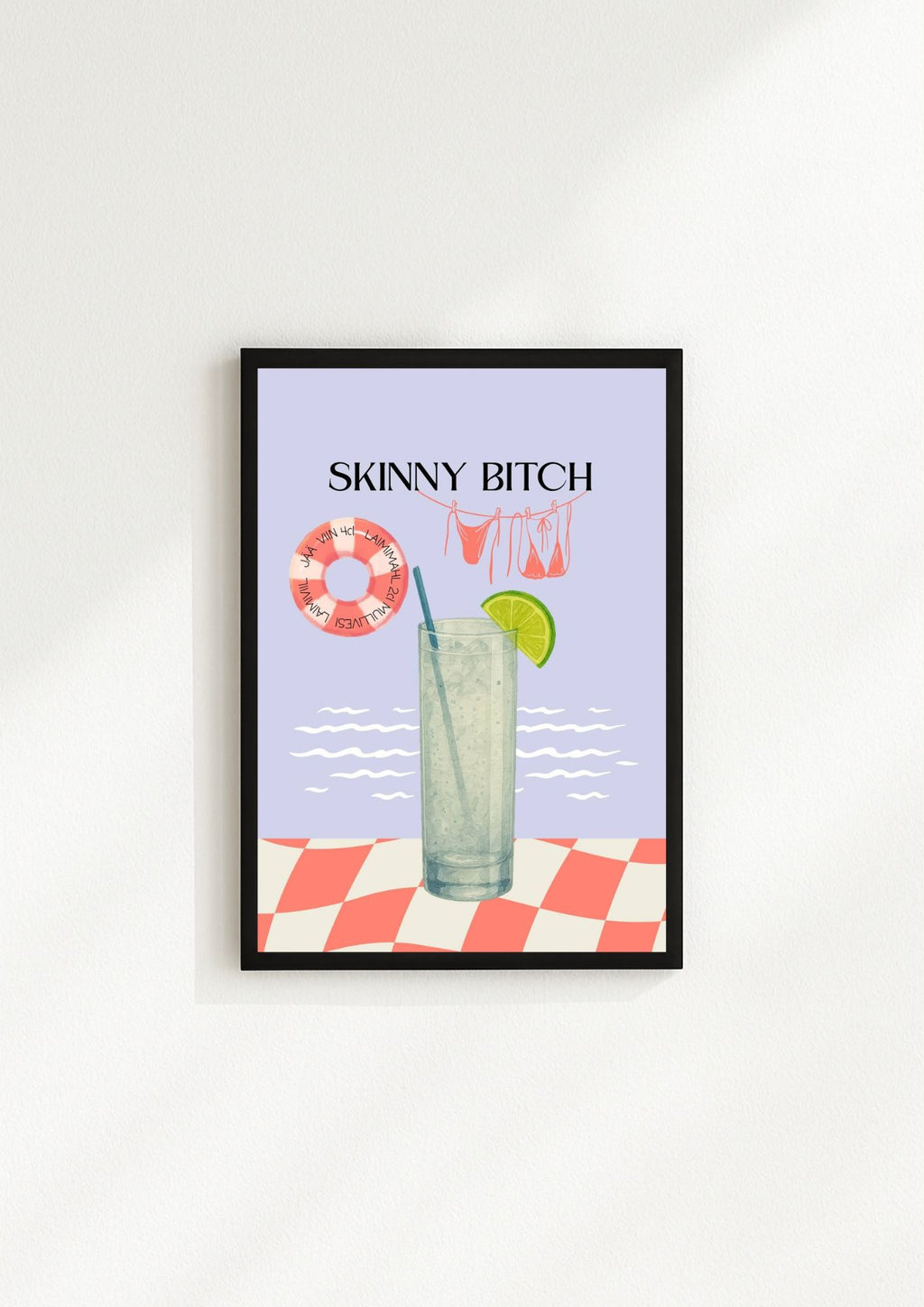Uus! Skinny Bitch kokteiliposter (trükifail)