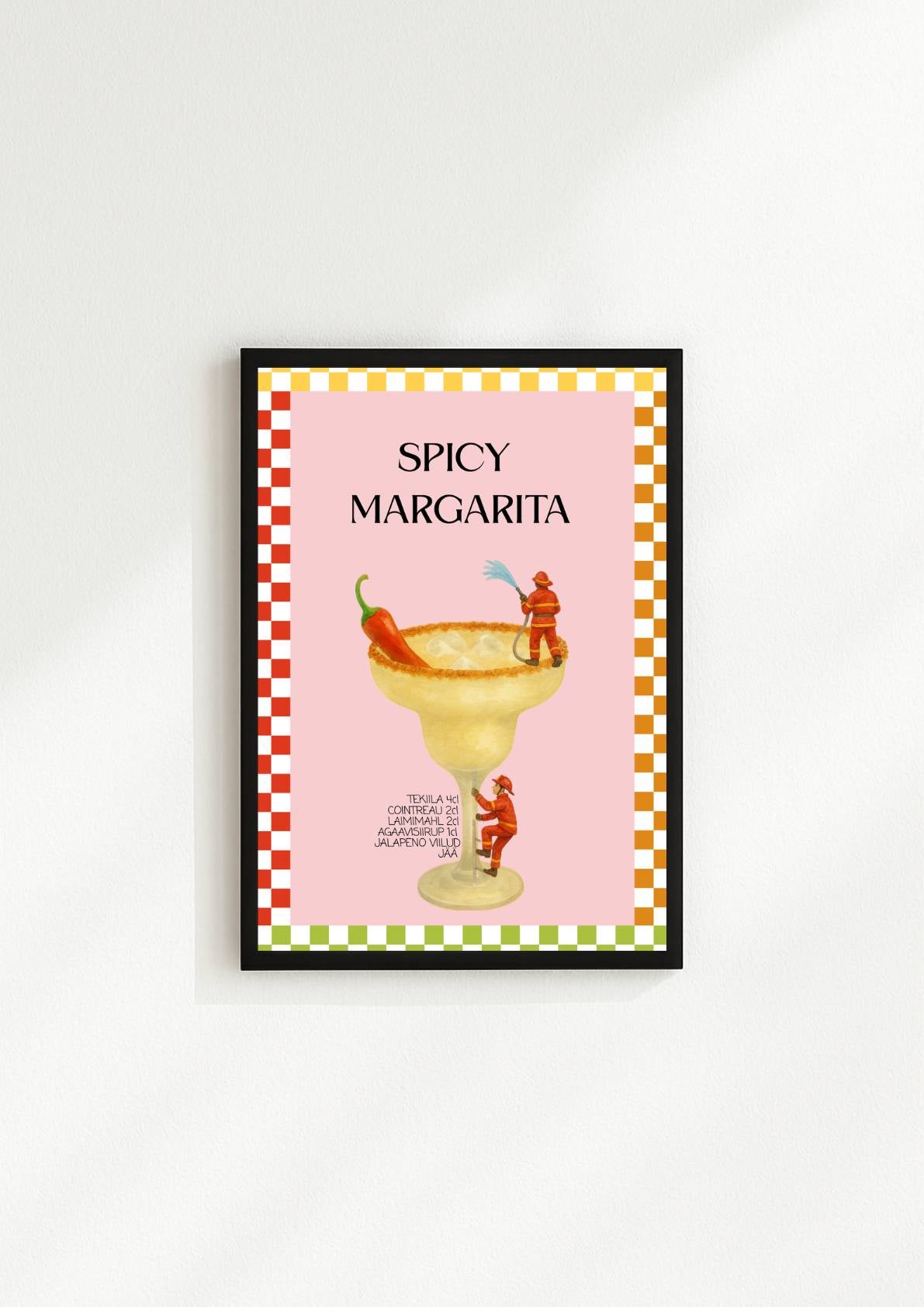 Spicy Margarita kokteiliposter